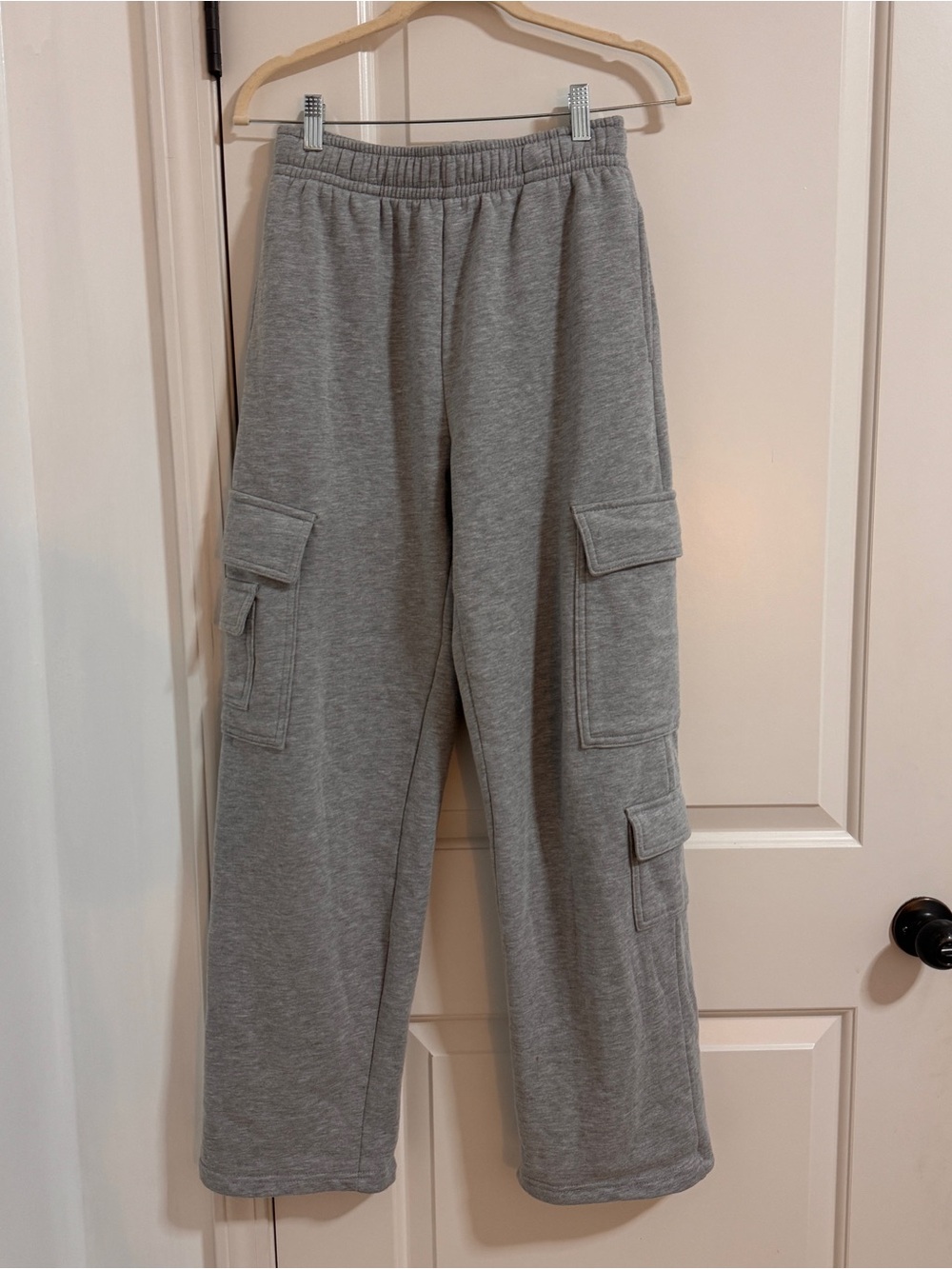 Garage Light Grey Cargo Sweatpants with Pockets